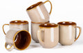 Ceramic Coffee Mugs Set of 6,12oz Handmade Coffee Mugs Set | Large Handle for Cappuccino/Latte/Tea/Hot Cocoa,Oven &Dishwasher & Microwave Safe