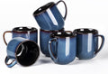 Ceramic Coffee Mugs Set of 6,12oz Handmade Coffee Mugs Set | Large Handle for Cappuccino/Latte/Tea/Hot Cocoa,Oven &Dishwasher & Microwave Safe